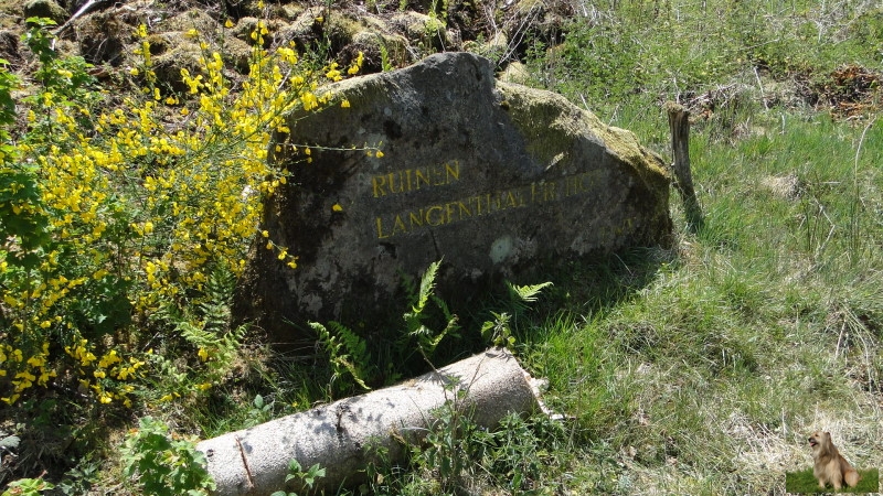 Ritterstein Nr. 283-3 Ruinen Langenthaler Hof.JPG - Ritterstein Nr.283 Ruinen Langenthaler Hof